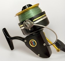 Penn 704 Z Spinning Reel Fishing Black Gold READ Needs Bail Replacement USA VTG picture