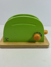Hape Holding AG Made Switzerland Wood Green Toy Kitchen Toaster Wooden Toy picture