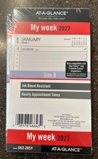 At-A-Glance My Week 2027 Monthly Planner Refill Item # 063-285Y Brand New picture