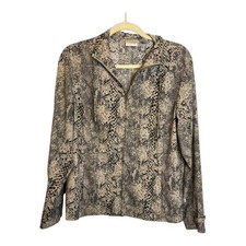 Chico's Jacket Women's Size Medium Snake Print Zenergy Lightweight Chicos 1 picture