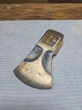 Collins Commander vintage original axe head only made in U.S.A. blue paint picture