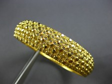 ESTATE LARGE 22KT YELLOW GOLD 3D FILIGREE ETERNITY CUFF BANGLE BRACELET #28210 picture