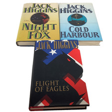 Jack Higgins Dougal Munro & Jack Carter Trilogy 1st Ed 3 HCs DJs Like New picture