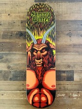 SUPER RARE Sammy Winter Satan Baphomet Horned Beast Cliche Skateboard Deck picture