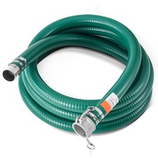 Suction Hose 2 in x 20 ft Green High Quality Hose Complete Fittings picture