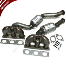 BMW 325i 2.5L Manifold Catalytic Converters 2001-2005 Front and Rear 2 Pieces picture