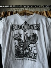 2000s Y2K Vintage Bolt Thrower Realm Of Chaos Death Metal Band Music T-shirt XL picture