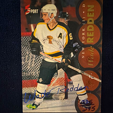 1995 Classic 5 Sport Signings Wade Redden #S71 Autograph Serial /75 picture