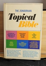 VINTAGE The Zondervan Topical Bible ~ 1977 Hardcover w/ dust jacket picture