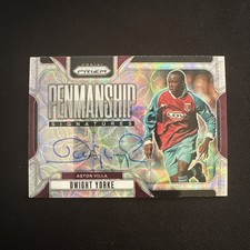 2024-2025 Panini Prizm Dwight Yorke Penmanship #P-DY Auto Aston Villa picture