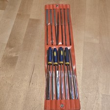 Vintage 6-Piece Mini Needle File Set with Pouch - New Old Stock (Rusty From... picture