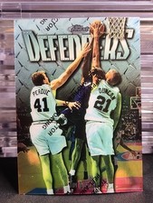 1997-98 Tim Duncan RC Topps Finest Defenders Silver W/ Protector ROOKIE SPURS picture