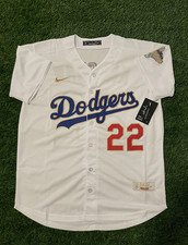 NEW Clayton Kershaw Los Angeles Dodgers 2025 WS Champions Jersey Gold Collection picture