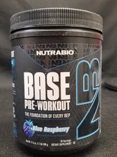 NUTRABIO Base Pre-Workout Supplement 30 servings Blue Raspberry EXP 3/2029 picture