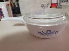 CORNING WARE Blue Cornflower Casserole Set of 3 w/ Lids P-43-B Microwave picture