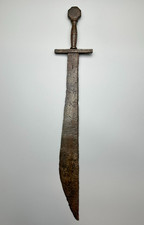 Rare Antique Medieval Falchion Sword 14th-15th Century Single-Edge Archer Weapon picture