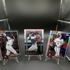 Topps 2026 Chrome/Tribute MLB Houston Astros 3-Card Lot Altuve Alvarez /Cole RC picture