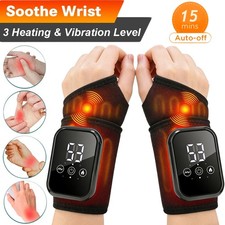 1/2pk Electric Wrist Hand Massager Heating Vibration & Hot Compress Pain Relief picture