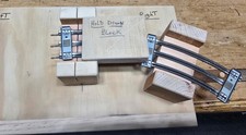 Lionel O & O27 CURVE Track Cutting BLOCK Miter Box Hold Down 4 Safety ALL BRANDS picture