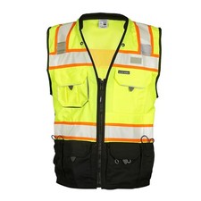 Men's Hi-Vis Safety Vest, Class 2 ANSI/ISEA 107 Compliant, 10 Pocket Design picture
