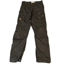 Fjallraven Pants Mens 29 Black Vidda Pro Trousers G-1000 Cargo Hiking Trekking picture