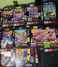 Atari Jaguar Box Only Lot (9) Pitfall Zool 2 Iron Soldier Mutant Penguins  picture