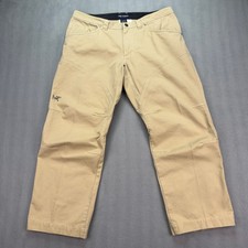 Arcteryx Cronin Tan Cotton Nylon Men's Pants Size Tag 36 picture
