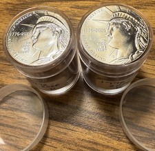 2026 P&D Enduring Liberty Half Dollar 2 Rolls 40 Coins America 250 Uncirculated picture