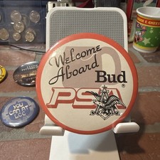 PSA Vintage Button Budweiser 1982 Pacific Southwest Airlines Bud Collectable USA picture