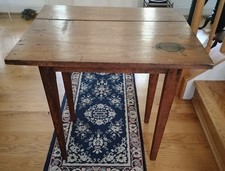 Antique Early 18th-Century SHERATON-style OAK TAVERN or WORKTABLE 🤎  Unique ✨ picture