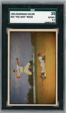 1953 Bowman Color Pee Wee Reese #33 SGC 2.5 picture