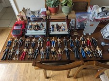 Huge Lot Of 37 WWE Action Figures Wrestling  +2 Rinks , Accessories picture