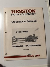 VTG HESSTON FARM EQUIPMENT Forage Harvester 7155/ 7165 OPERATOR'S MANUAL  picture