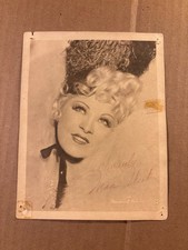 Mae West Very Rare Very Early Autographed Photo From 1937 Every Day's a Holiday picture