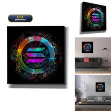 Epic Graffiti Solana Crypto Giga Coin Canvas Wall Art 37