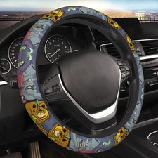 Scooby-Doo Cartoon Theme Print Car Steering Wheel Cover Perfect Gift Idea TN1532 picture