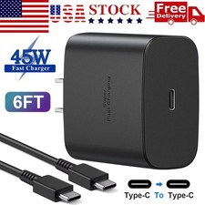 ✅45W Super Fast Wall Charger +6FT Type Usb-c For Samsung Galaxy S23 S22 S21 S24 picture