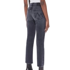NWT Mother Superior Jeans THE TOMCAT ANKLE On The Fly Faded Black Button-Fly 27 picture