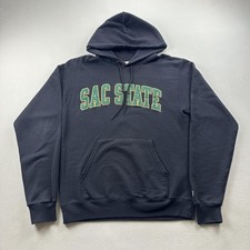 Sacramento State Hornets Hoodie Sweatshirt Mens Small Black Champion University picture