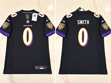 NWT Nike Baltimore Ravens Roquan Smith #0 NFL Jersey Black Size Large picture