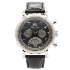 NOS 42mm Rousseau R0978 Power Reserve Calendar Automatic Exhibition Caseback 41J picture