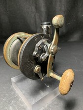 Vintage Pre-War Era 1939 Penn Long Beach 60 Reel HEX CLICKER/WOOD HANDLE-RARE🎣 picture