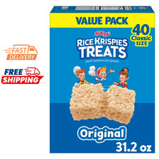Rice Krispies Treats Original Chewy Crispy Marshmallow Squares, 31.2 oz 40 CT picture
