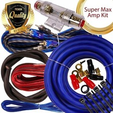 Warzone 4500 WATTS 4 Gauge Car Amplifier Installation Wiring Kit Amp 4Ga COPPER picture