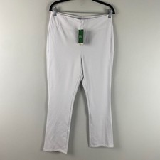 Halara Flex High Waisted Pocket Tapered Work Pants Large White 7/8 picture