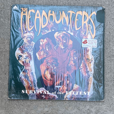 THE HEADHUNTERS Survival Of The Fittest 1975 Arista White Label PROMO plays EX picture