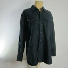New Madewell Womens XS Indigo Blue Dark Wash Denim LS Jean Tunic Shirt $88 NWT picture