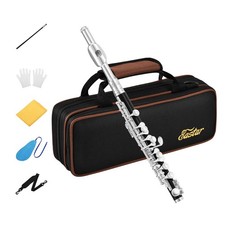 Eastar Key of C Beginner Student Piccolo, Case Full Kit, Black, EPC-3S Black picture