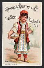 VICTORIAN TRADE CARD~CURTIS & WHEELER. FINE SHOES~GOLDTHAIT & SONS, MARION, IND. picture