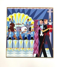 Rare 1987 Giancarlo Impiglia serigraph, The Big Band, signed, dated, numbered picture